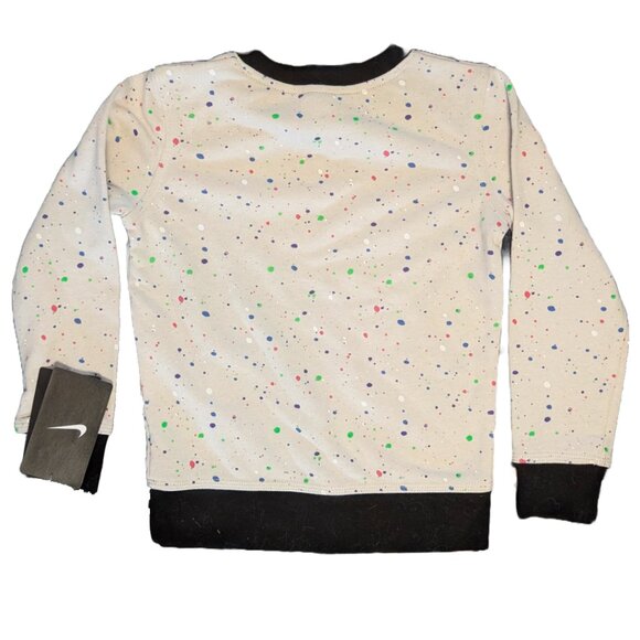NWT Nike Sportswear DNA Light Bone and Speckled Crew Neck Sweatshirt - Sz 4 - Picture 2 of 4